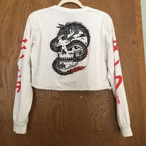 Women’s cropped Sketchy Tank long sleeve